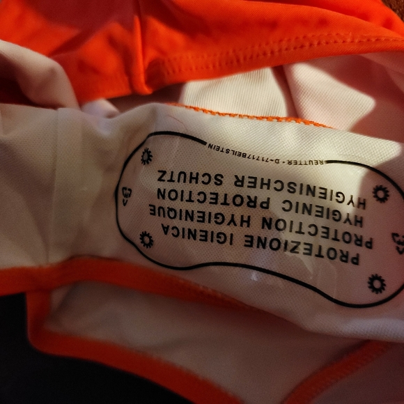 NWT SPORTS BRA BIKINI PADDED SUPPORT HIGH LEG BAYWATCH RED MEDIUM SWIM - Picture 11 of 11